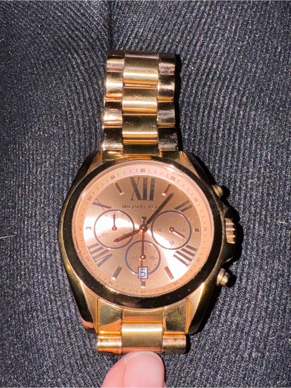 Michael Kors Rose Gold Women's Chronograph Bracelet Watch mk5503